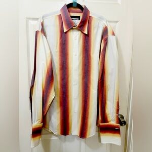Smash Vintage Long Sleeve Button Up Shirt 100% Cotton Size  X-Large